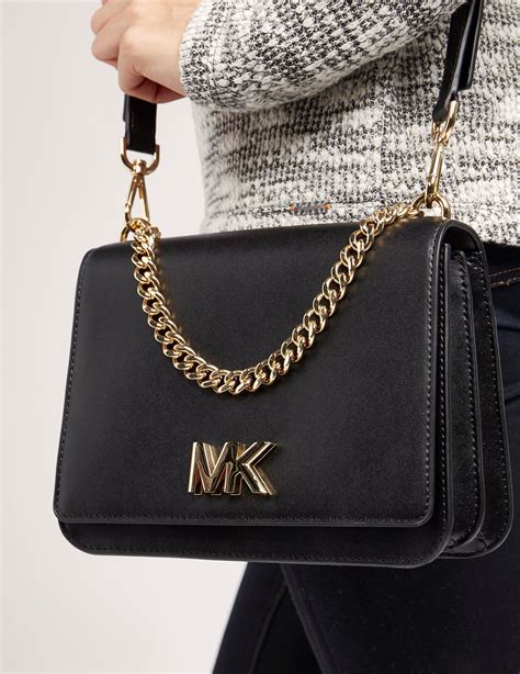 michael michael kors leather crossbody with bone chain closure|Michael Kors Crossbody for sale.